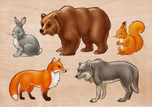 Картинки по запросу "дидактична гра диких тварин Хто живе в лісі"